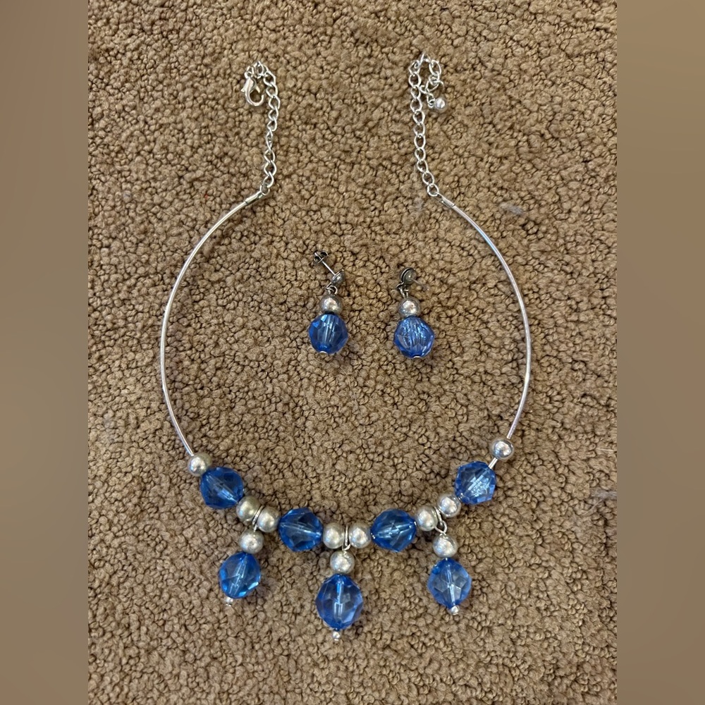 Necklace and earrings